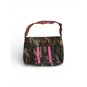 Tote Crossbody Bag Plunder Design Camouflage Messenger Pink Straps Laptop New